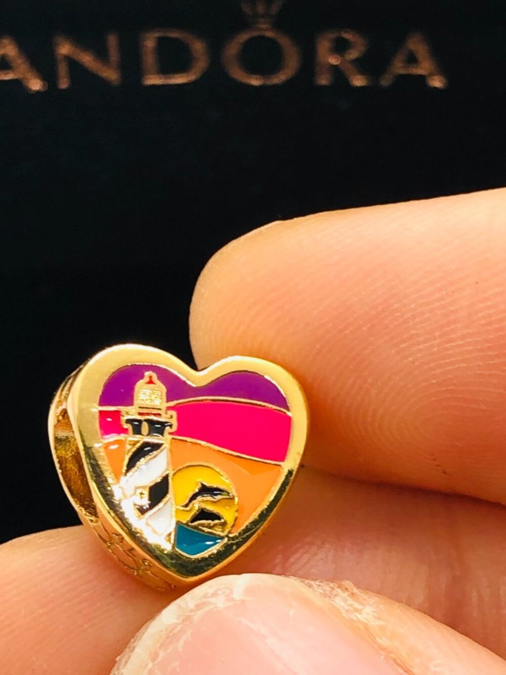 ✨🔥Pandora St. Augustine Florida Exclusive Heart Charm gold